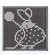 Schema punto croce Coniglietta