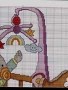 Schema punto croce Culla 2