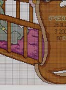Schema punto croce Culla 5