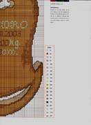 Schema punto croce Culla 6