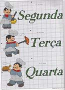 Schema punto croce Cuoco 3