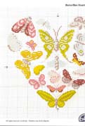 Schema punto croce Cuore Di Farfalle 1