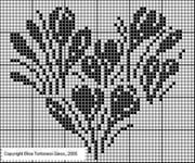 Schema punto croce Cuori Elisa 3