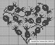 Schema punto croce Cuori Elisa 4