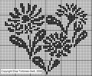 Schema punto croce Cuori Elisa 5