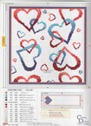 Schema punto croce Cuori Liberi