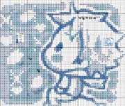 Schema punto croce Cuscini Bambini 2