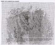 Schema punto croce Cuscini Coniglietti 2