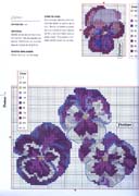 Schema punto croce Cuscini Fiori B1