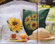 Schema punto croce Cuscini Girasoli