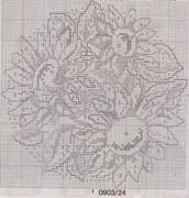 Schema punto croce Cuscini Girasoli 1