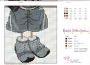 Schema punto croce Cuscini Lei Lui 2