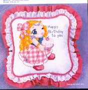 Schema punto croce Cuscino Compleanno