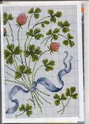 Schema punto croce Cuscino Floreale R2