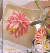 Schema punto croce Cuscino Fuxia