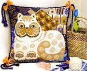 Schema punto croce Cuscino Gatto