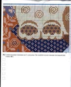 Schema punto croce Cuscino Gatto 2