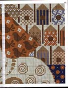 Schema punto croce Cuscino Gatto 3