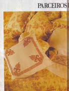 Schema punto croce Cuscino Greca Arancio