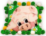 Schema punto croce Cuscino Maialino