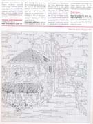 Schema punto croce Cuscino Paesaggio A1