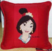 Schema punto croce Cuscino Principessa