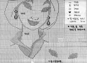 Schema punto croce Cuscino Principessa 2