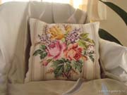 Schema punto croce Cuscino Rose