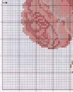 Schema punto croce Cuscino Rose Dmc 5