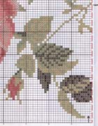 Schema punto croce Cuscino Rose Dmc 6