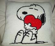 Schema punto croce Cuscino Snoopy