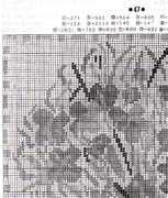 Schema punto croce Cuscino Stilizzato 1