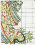 Schema punto croce Donna Orientale 4