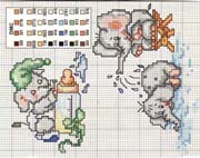 Schema punto croce Elefantini