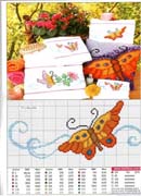 Schema punto croce Farfalla Ancione