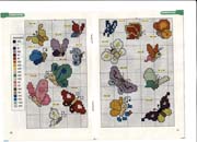 Schema punto croce Farfalle