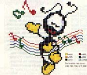Schema punto croce Formica Canterina