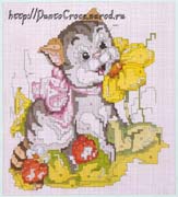 Schema punto croce Gattini 2