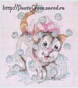 Schema punto croce Gattini 4