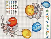 Schema punto croce Gattino E Topino