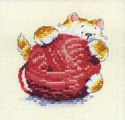 Schema punto croce Gattino Gomitolo