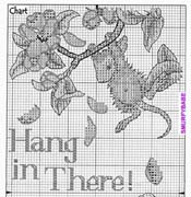 Schema punto croce Hang In There 1