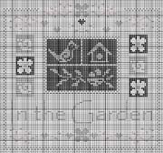 Schema punto croce In Giardino