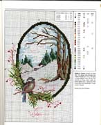 Schema punto croce Inverno In Finestra