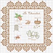 Schema punto croce La Cioccolata