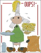 Schema punto croce Mucca Cuoca