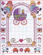 Schema punto croce Pannello Nascita