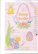 Schema punto croce Pasqua