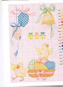 Schema punto croce Pasqua 3