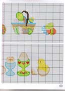 Schema punto croce Pasqua 6